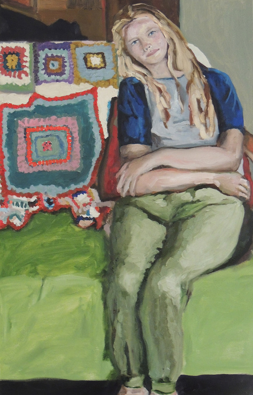 portrait, oil on canvas, 13, Amanda Nelson